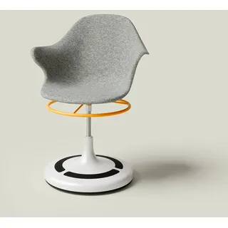 Poptop Drehstuhl Aluminium/Kunststoff weiß