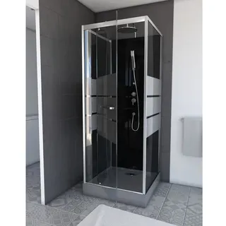 Marwell Dusy Runddusche mit Fronteinstieg 70 x 225 cm Schwarz