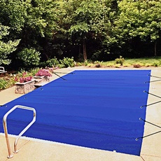 VEVOR Abdeckplane für Pool, Winter, Blau, PVC, 650 – 680 g/m2, Solarabdeckung, rechteckig, 4 m x 8 m, engmaschig, für Schwimmbäder im Haus, Garten, Hotel, Ingenieurwesen
