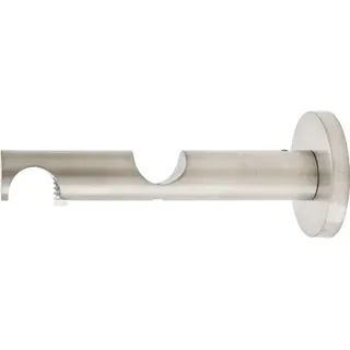 Wandträger track 2-läufig für Rivoli edelstahl-optik Ø 20 mm 12 cm lang