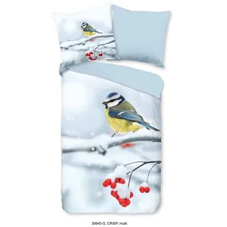 Good Morning Crisp Vögel Mehrfarbig 135 x 200 cm + 80 x 80 cm