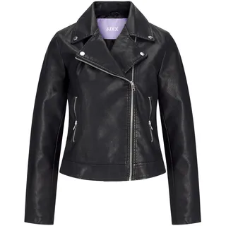 JJXX Damen Jjxx Jxgail Faux Leather Biker Jacket Noos Kunstlederjacke, Schwarz, L EU