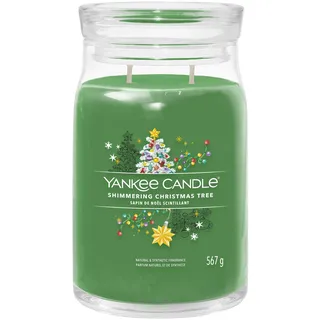 Yankee Candle Shimmering Christmas Tree Duftkerze 567 g grün
