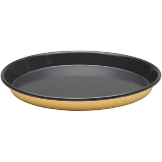 Riess, 0649-026, Back- und Servierform, 32cm, GOLDGELB, LBH 31.9x31.9x3.3cm, Gewicht 0.889kg