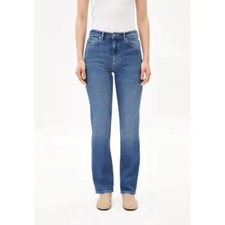 CARENAA | Jeans Straight Leg Mid Waist Bio-Baumwoll Mix Comfort-Stretch - blau (25-34)