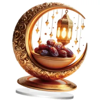 Perfeclan Eid Mubarak Nachtlicht Ramadan Rustikale Nachtlicht Tischlampe für Bauernhaus Nachttisch Wohnzimmer Café Dekoration, Style A