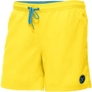 Ladeheid Badehose Herren Bequeme Badeshorts Lang mit Seitentaschen und Schnürchen, Badeshorts Herren mit Netzfütterung – Perfekt für Sommer, Strand und Schwimmbad – LA40-128 (Gelb, 4XL)