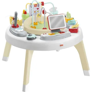 Fisher-Price HBM26-2-in-1 Homeoffice Activity Center, Unterhaltung für Babys und Spieltisch mit Musik, Lichtern und Geräuschen, Spielzeug für Kleinkinder