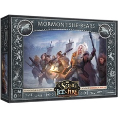 CMON A Song of Ice and Fire Table Top Miniatures Game - Mormont She-Bears, Miniature War Game, Ages 14 and up, 2 or More Players, Average Playtime 45-60 Minutes, Made, SIF11 Various,CMNSIF111