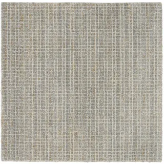 Novel Webteppich , Grau , Textil , Streifen , quadratisch , 200x200 cm , Oeko-Tex® Standard 100 , für Fußbodenheizung geeignet, pflegeleicht , Teppiche und Böden, Teppiche, Webteppiche