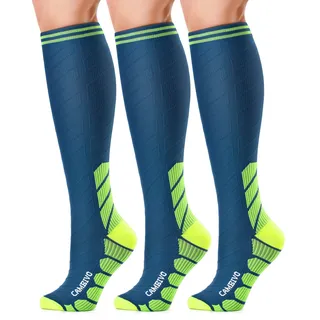 3 Paar Kompressionsstrümpfe Herren Damen, Stützstrümpfe, Compression Socks, Kompressionssocken, Thrombosestrümpfe für Erholung, Laufen, Reise, Flug, Shifahren, Alltag