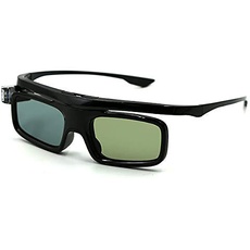 3D-Brille, 3D Aktive Shutterbrille Wiederaufladbare Brillen, Geeignet für 3D DLP-Link Projektor Acer BenQ Optoma Viewsonic Philips LG Infocus NEC Jmgo Vivitek Cocar Toumei - 1 Stück