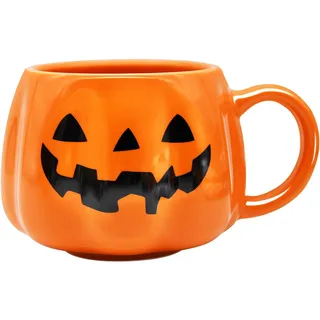 FloralGrace 12 Oz Halloween Kürbis Motiv Becher Wiederverwendbare Halloween Tassen Thermochromer Farbwechselbecher Halloween Tasse Herbst Pumpkin Niedlicher Kaffeebecher