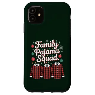 Hülle für iPhone 11 Familien-Pyjama Squad Weihnachten passend