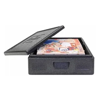 SCHNEIDER Thermobox TOP BOX inkl. Deckel, schwarz, Speziell entwickelte Isolierbox für heiße Pizzen oder Speisen, 1 Box, 12 Liter