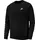 Fleece Crew Sweatshirt Herren black/white XXL