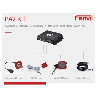 Fanvil PA2-KIT Lautsprechermodul, Schwarz, Grau, Rot, Fanvil, 38 dB, Wand, PA2/SIP