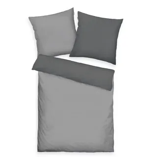 TOM TAILOR HOME Wendebettwäsche »MIG, Baumwoll-Renforcé« 2 Stk. tlg., grau
