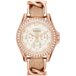 Fossil Riley Quarz Leder 38 mm ES4310