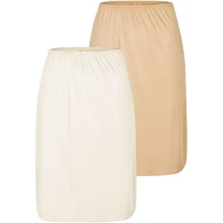 Nina Von C. Unterrock "2er Pack Halbrock Länge 60 cm Elegance", caramel champagner