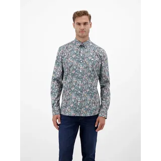 Lerros Langarmhemd »LERROS Grafisch inszeniertes Poplinhemd für Herren«