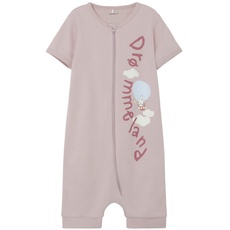NAME IT Unisex NMNVAHA SS Nightsuit May 22 Schlafstrampler, Violet Ice, 74