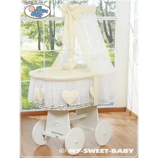 Babykorb mit Himmel - Amelie creme