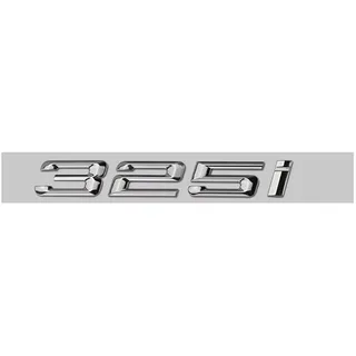 ontto Chrom Silber ABS Auto Nummer Anzahl Buchstaben Wort Kofferraum hinten Emblem Embleme Abzeichen Aufkleber Brief Stamm Deckel für 3er Serie 318i 320i 323i 325i 328d Dekoration Zubehör Aufkleber