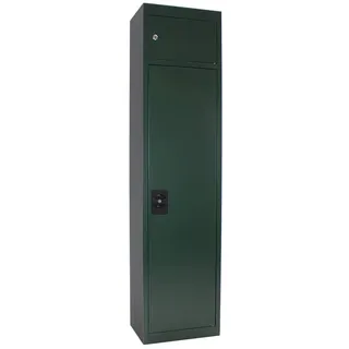 Profirst Hunter 5 Waffenschrank Munitionsschrank Grün Zylinderschloss separat versperrbares Munitionsfach Putzstockhalterung Waffenhalter max. 5 Langwaffen inkl. Befestigungsmaterial