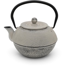 Bild graue gusseiserne Teekanne 1.1 Liter - Asia Gusskanne Jang mit Edelstahl-Teefilter-Sieb