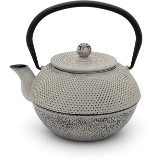 Bredemeijer graue gusseiserne Teekanne 1.1 Liter - Asia Jang mit Edelstahl-Teefilter-Sieb