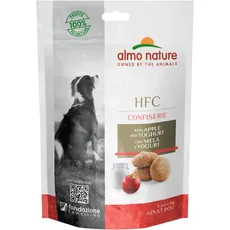 Almo Nature HFC Confiserie Snack für Erwachsene Hunde mit Apfel und Joghurt - Beutel 10 g.