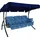 Santorin Blau 3-Sitzer