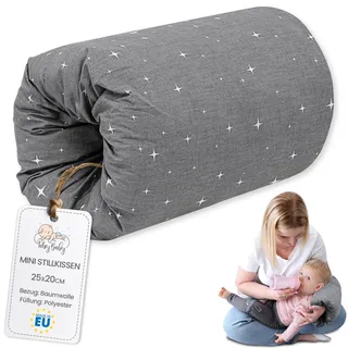 Totsy Baby Stillkissen klein Breastfeeding und Nursing Pillow für unterwegs 20 cm - Stillmuff Armkissen und Lagerungskissen Baby Arm Still Kissen aus weicher Baumwolle Oeko-Tex Galaxie