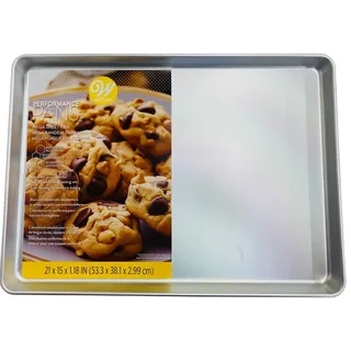 Wilton Performance Pans Backform, 53x38 cm | Rechteckige Kuchenform, Gleichmäßige Wärmeverteilung, Kuchenblech, Tortenform, Kuchenbackform