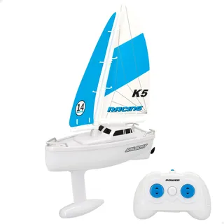 ColorBaby 49524 - ferngesteuertes Segelboot, CB Toys, Boot mit Fernbedienung, Wasserspiele für Kinder, ferngesteuertes Spielzeug, 4 Funktionen, für Kinder ab 4 Jahren, Kindergeschenke