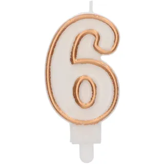 Folat 24156 Kuchen Kerze Simply Chique Gold Ziffer/Zahl 6-9 cm Geburtstagskerzen für Geburtstag, Geburtstagsdeko, für Kinder Partys, Hochzeiten, Firmenfeiern, Jubiläen