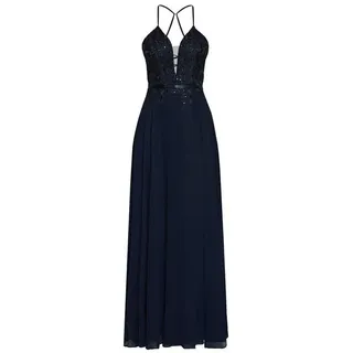 Vera Mont Abendkleid Maxi Blau 38