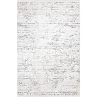 Vintage-Teppich , Creme, Weiß, Hellgrau , Textil , Abstraktes , rechteckig , 80x150 cm , Teppiche und Böden, Teppiche, Webteppiche