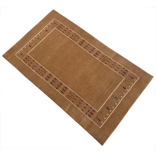 Gabbeh Teppich 90x160 cm Handgewebt 100% Wolle Peach Caramel Orient Modern ac1