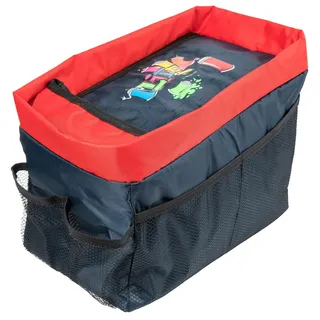 Walser Rückbank-Organizer, Autositz-Tasche Kinder, Organizer-Box für Rückbank Graffiti, Aufbewahrungsbox-Auto, Kofferraumbox, Autobox blau