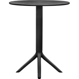 Tisch Lacota rund 60 cm - schwarz - Schwarz