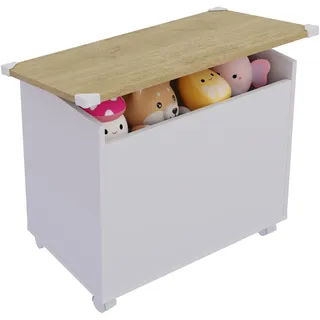 VCM »Holz Sitztruhe Sitzbank Truhe Kiste Bosula M«, weiß