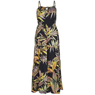 O ́neill Quorra Midikleid - Black Tropical Flower - XS