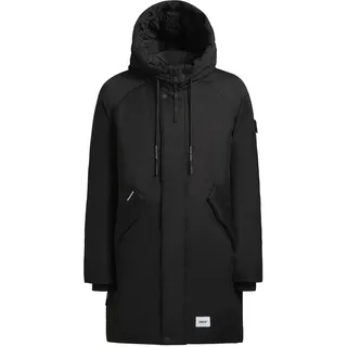 Kurzmantel KHUJO "Kurzmantel Anth-YM", Herren, Gr. L, schwarz, Obermaterial: 100% Polyester PES.  Obermaterial: Futter: 100% Nylon NY. 100% Polyester PES., Mäntel Kurzmantel