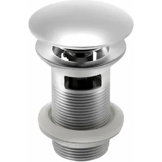 Sapho MINIMAL Waschbecken Ablaufgarnitur 5/4“, klick-klack, großer Stopfen, Edelstahl matt