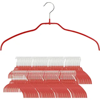 MAWA Style 42-FT Silhouette Ultradünne Serie, Legierter Stahl Stahllegierung PVC-Kunststoff Verchromt, rot, Pack of 180, 180