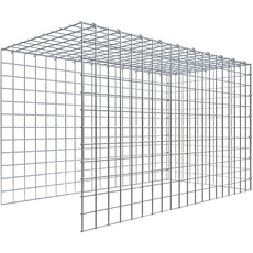 Bild Gabione, silbergrau, Maschenweite 5 cm x 5 cm,