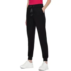 Armani Exchange Women's Circle Logo Jogger Sweatpant Casual Pants, Black, M