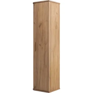 Badezimmerschrank, Gold Craft Eiche, Goldener Griff, 35,5 x 139 x 31,5 cm - Braun